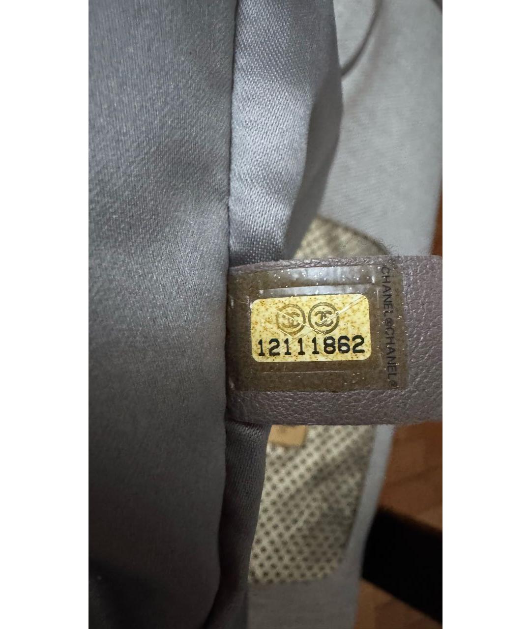 CHANEL Золотая кожаная сумка тоут, фото 4