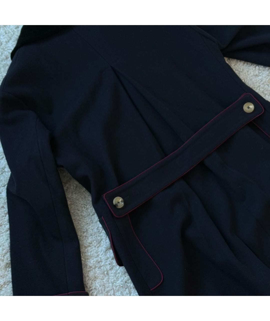 GUCCI Темно-синее шерстяное пальто, фото 3