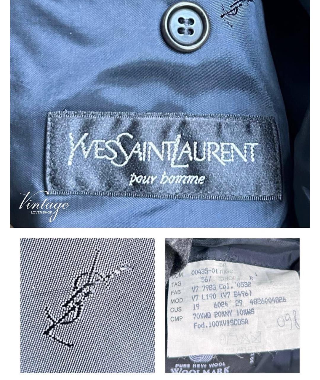 YVES SAINT LAURENT BEAUTY Серый шерстяной жакет/пиджак, фото 3