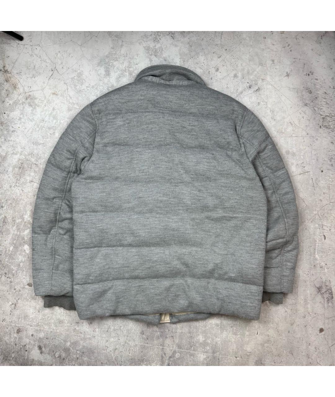 BRUNELLO CUCINELLI Антрацитовый кашемировый пуховик, фото 7