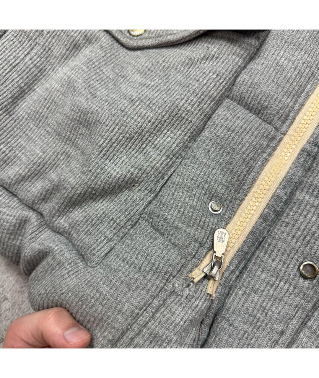 BRUNELLO CUCINELLI Антрацитовый кашемировый пуховик, фото 2