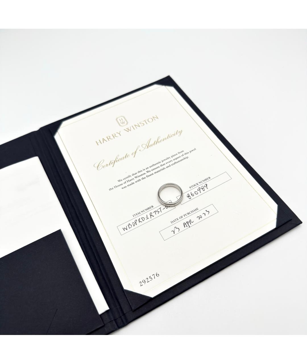 Harry Winston Серебряное платиновое кольцо, фото 2