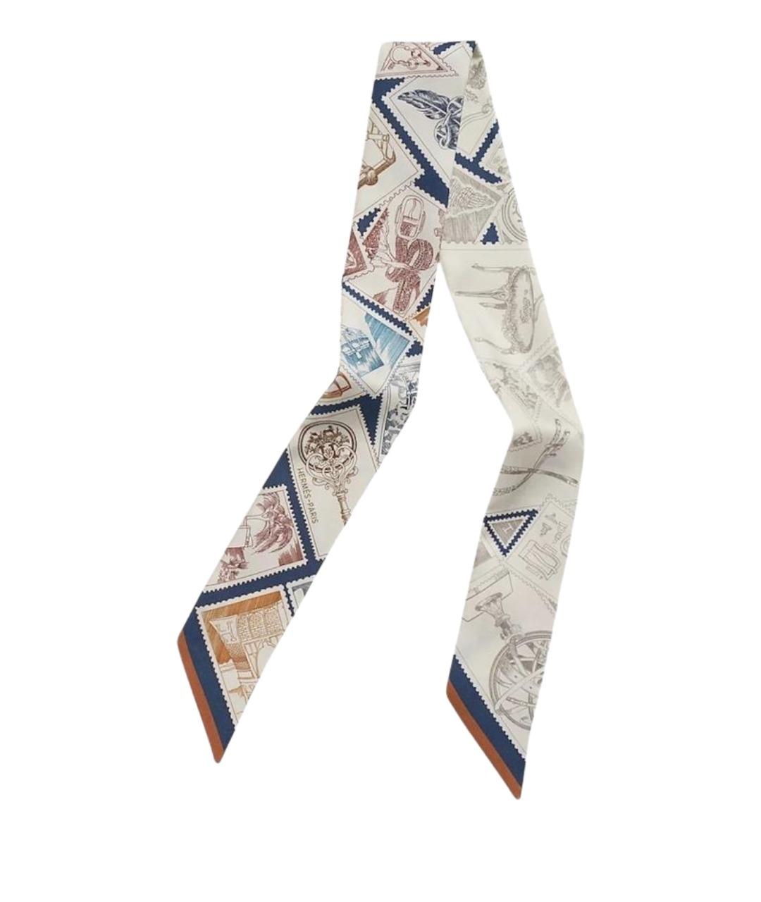 HERMES Мульти шелковый платок, фото 1