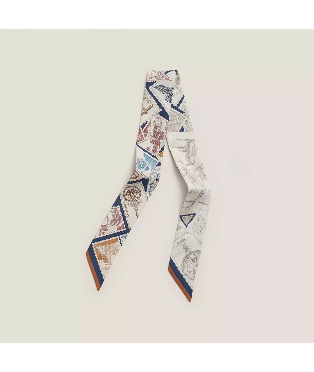 HERMES Мульти шелковый платок, фото 2