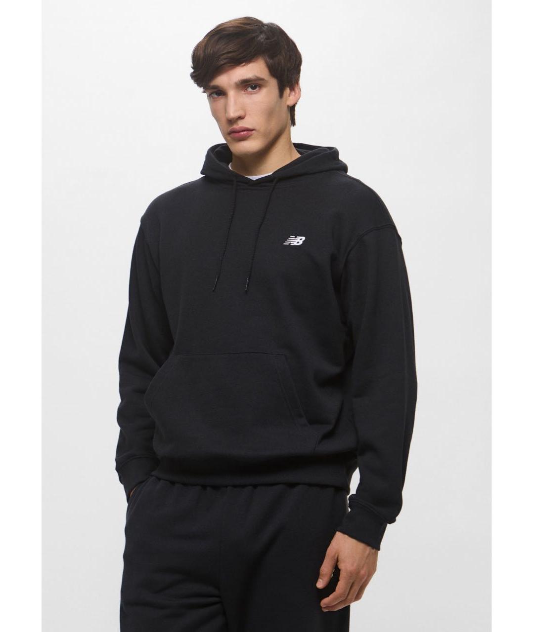 NEW BALANCE Черный хлопко-эластановый спортивный костюм, фото 6