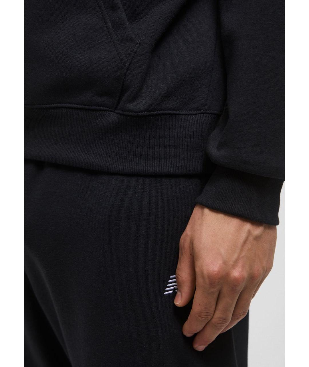 NEW BALANCE Черный хлопко-эластановый спортивный костюм, фото 8