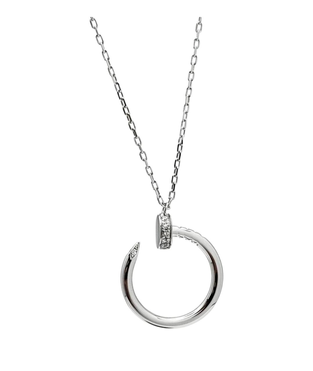 CARTIER Серебряное колье из белого золота, фото 1