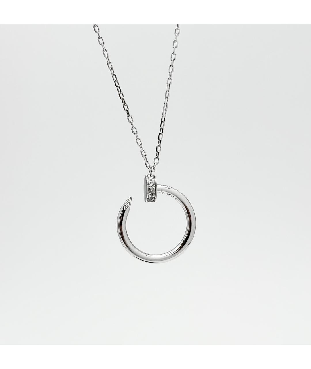 CARTIER Серебряное колье из белого золота, фото 4