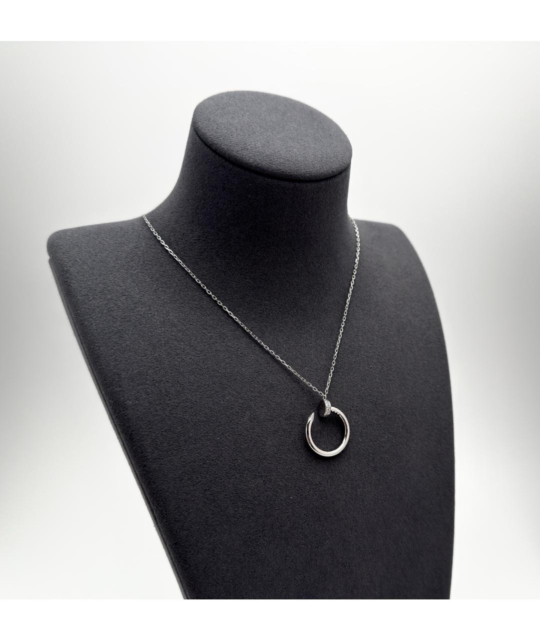 CARTIER Серебряное колье из белого золота, фото 2