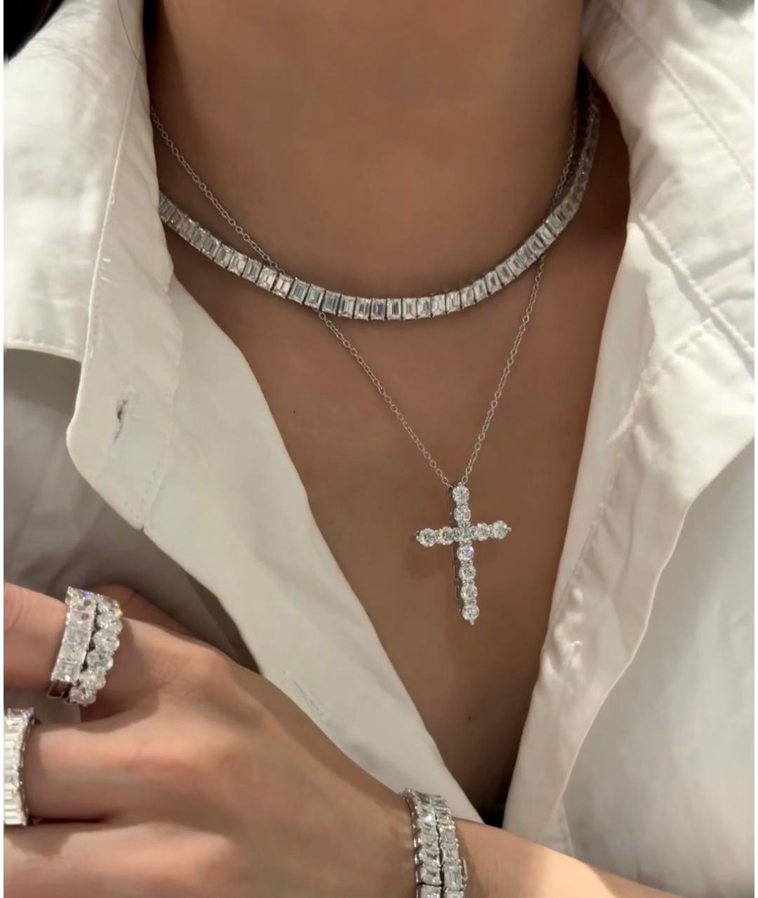 GRAFF Серебряное колье из белого золота, фото 8