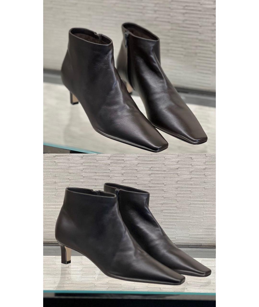 THE ROW Коричневые кожаные ботильоны, фото 2