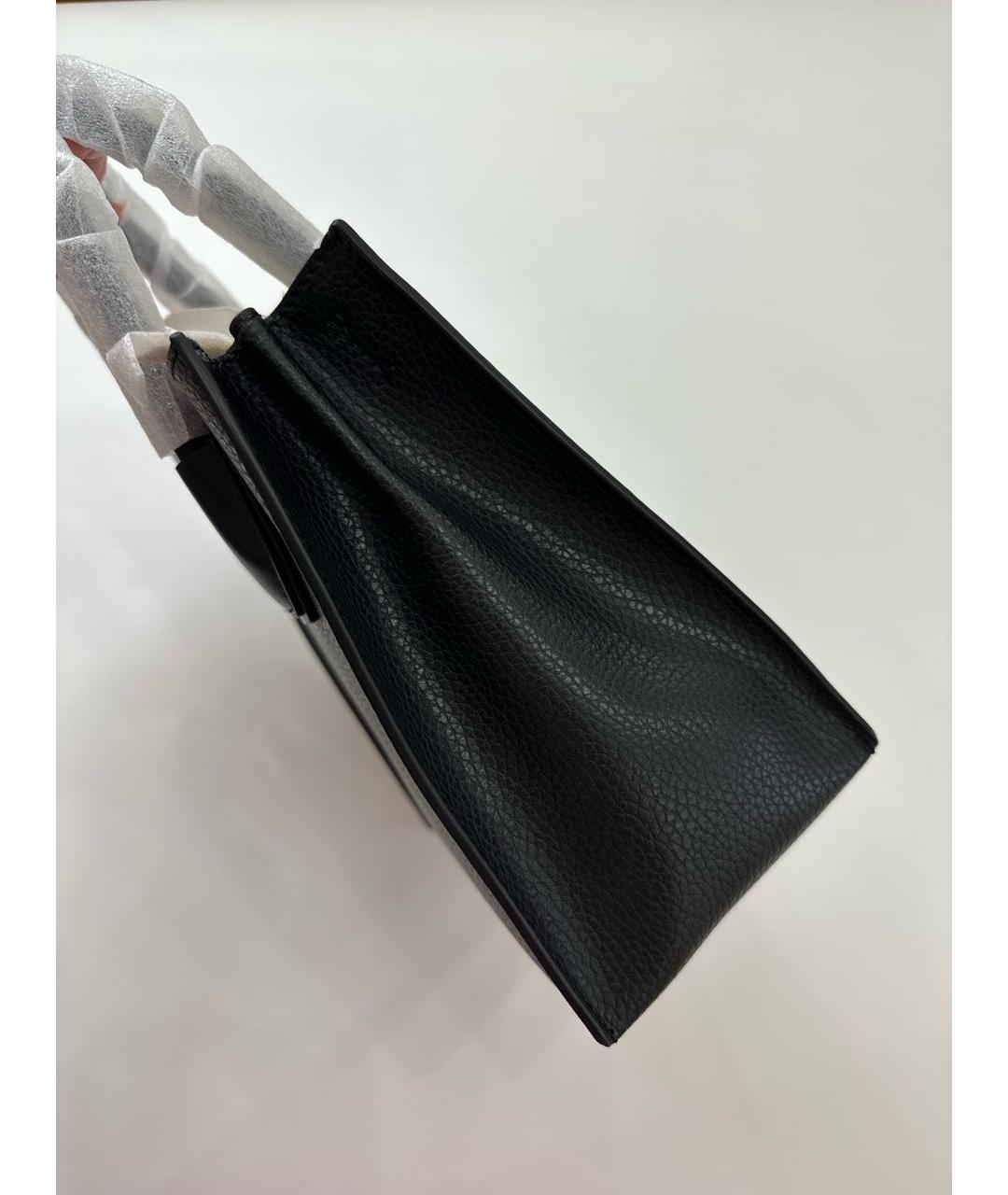 MICHAEL KORS Черная кожаная сумка с короткими ручками, фото 6