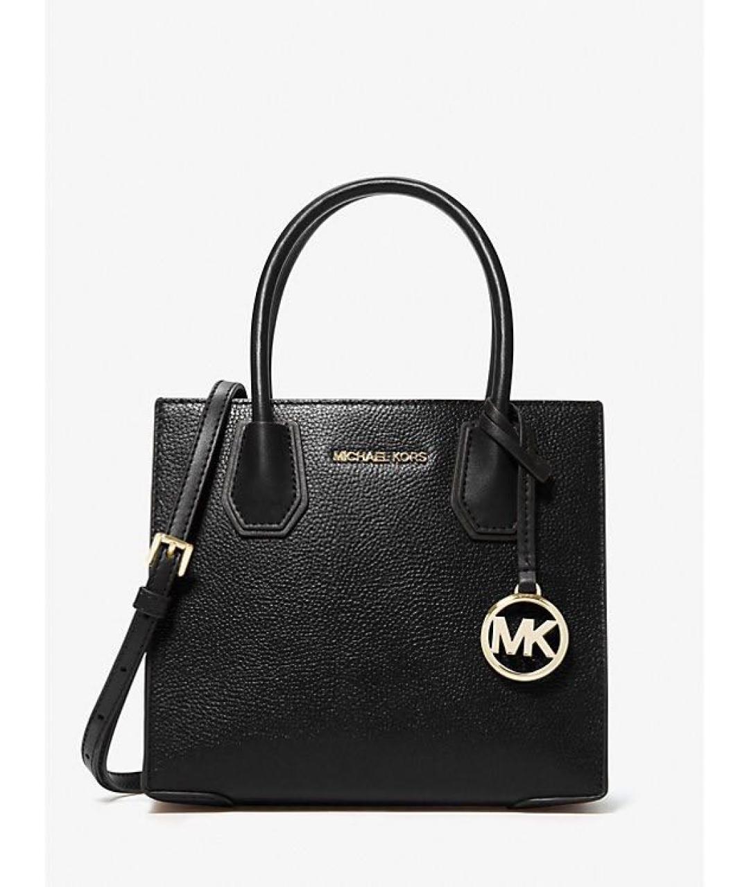 MICHAEL KORS Черная кожаная сумка с короткими ручками, фото 8