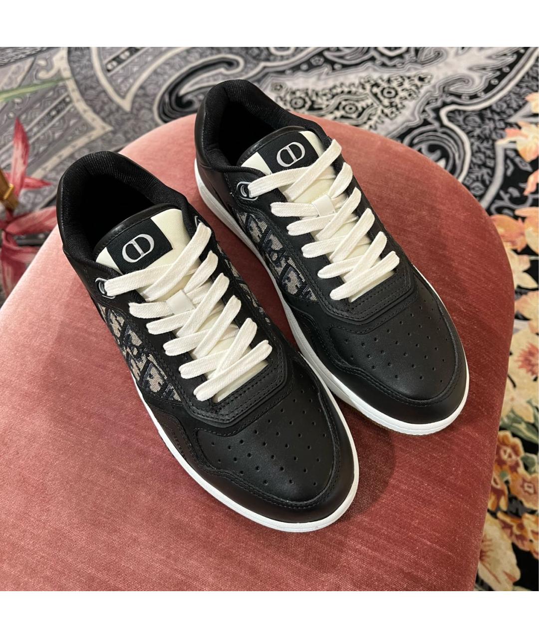 CHRISTIAN DIOR Черные кожаные кроссовки, фото 2