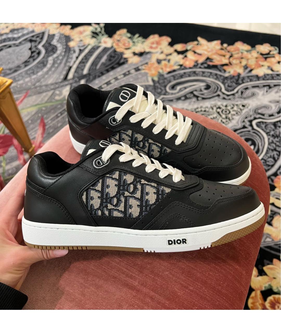 CHRISTIAN DIOR Черные кожаные кроссовки, фото 6