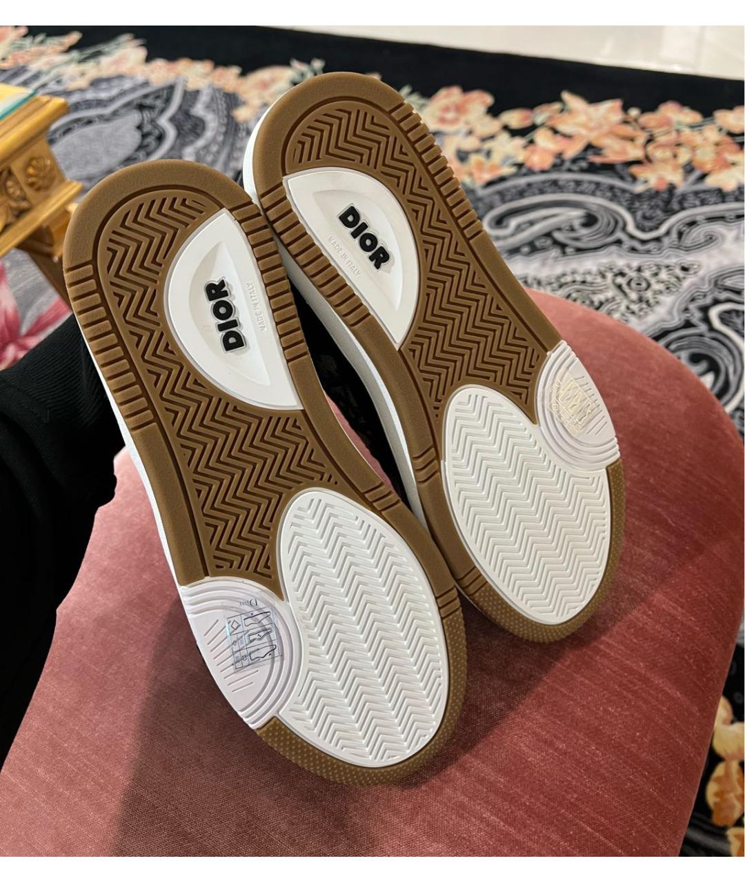 CHRISTIAN DIOR Черные кожаные кроссовки, фото 3