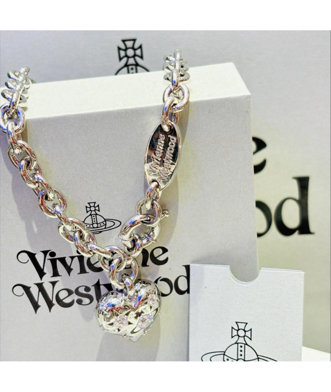 VIVIENNE WESTWOOD Серебряное латунное колье, фото 8