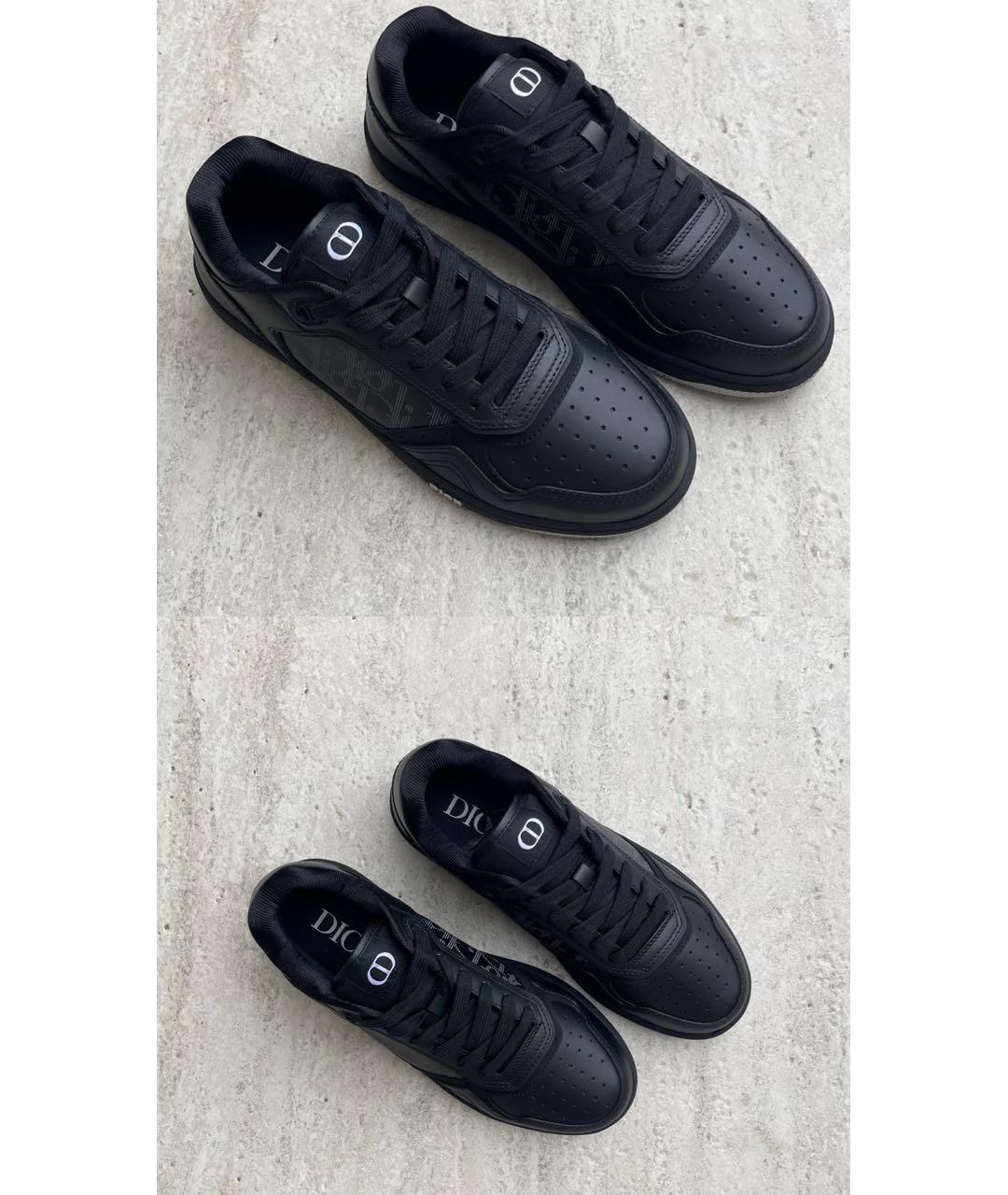 CHRISTIAN DIOR Черные кожаные кроссовки, фото 4