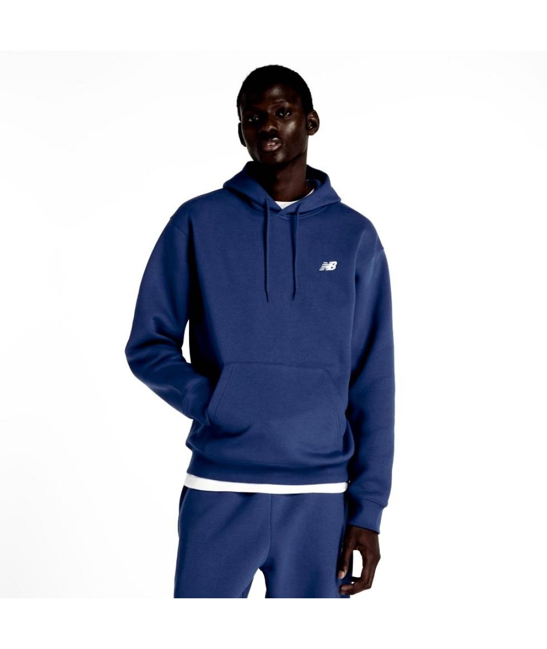 NEW BALANCE Темно-синий хлопко-эластановый спортивный костюм, фото 5