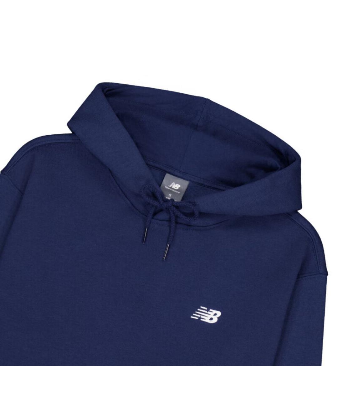 NEW BALANCE Темно-синий хлопко-эластановый спортивный костюм, фото 3