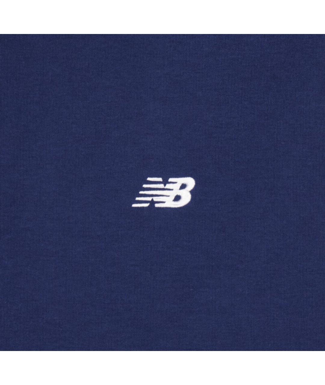 NEW BALANCE Темно-синий хлопко-эластановый спортивный костюм, фото 4