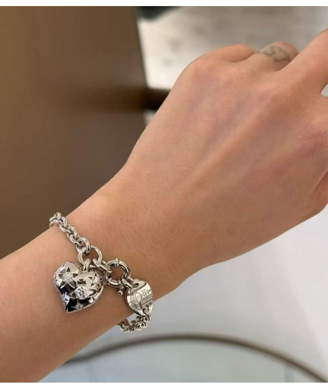 VIVIENNE WESTWOOD Серебрянный латунный браслет, фото 4