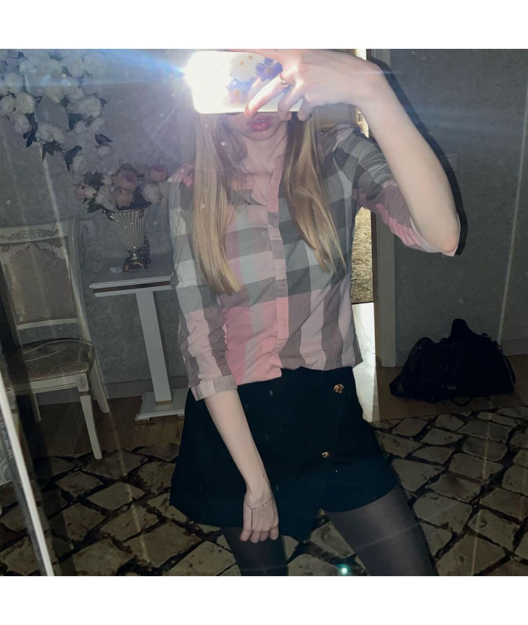 BURBERRY Розовая хлопковая рубашка, фото 5