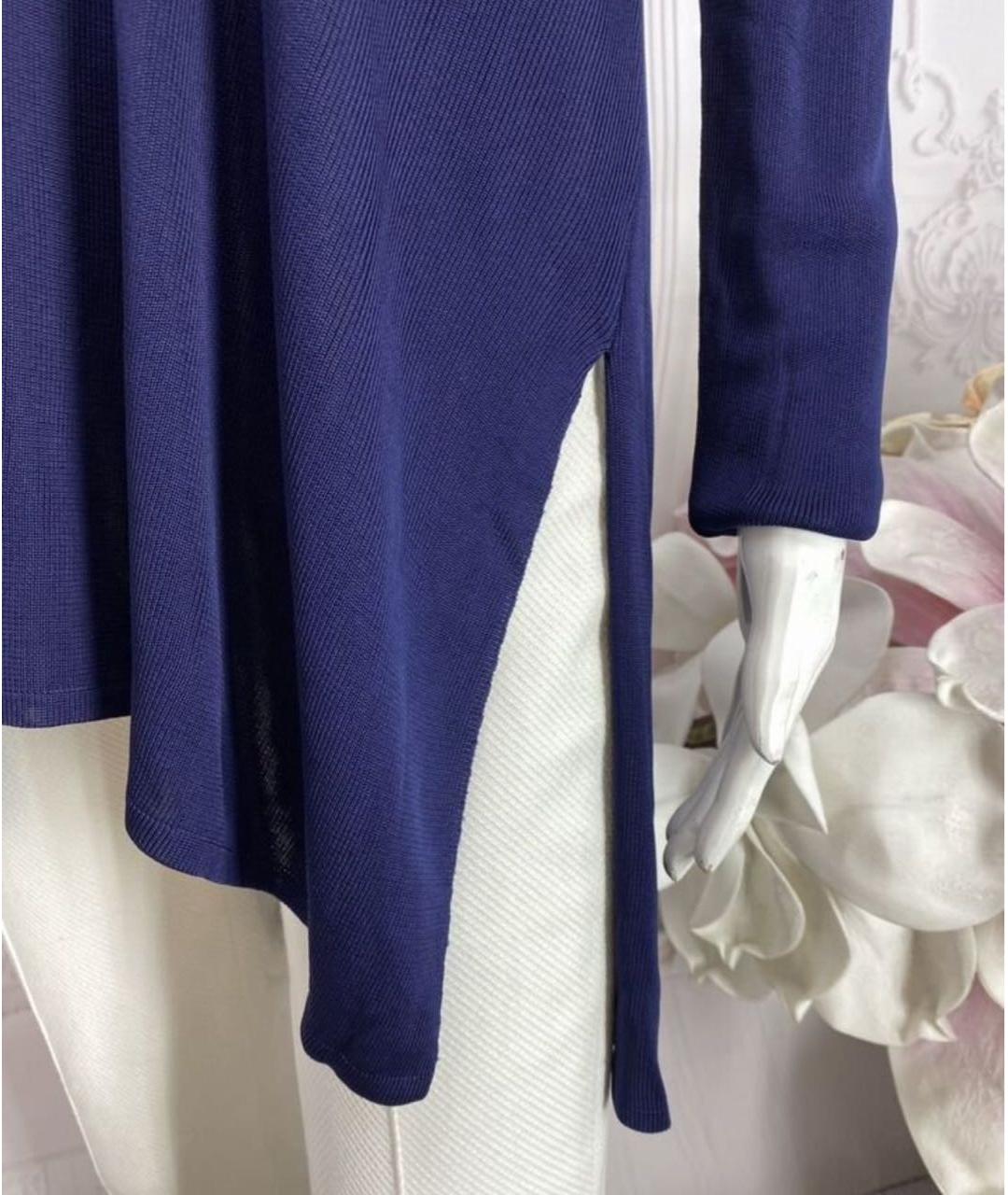 LIVIANA CONTI Темно-синий вискозный джемпер / свитер, фото 6