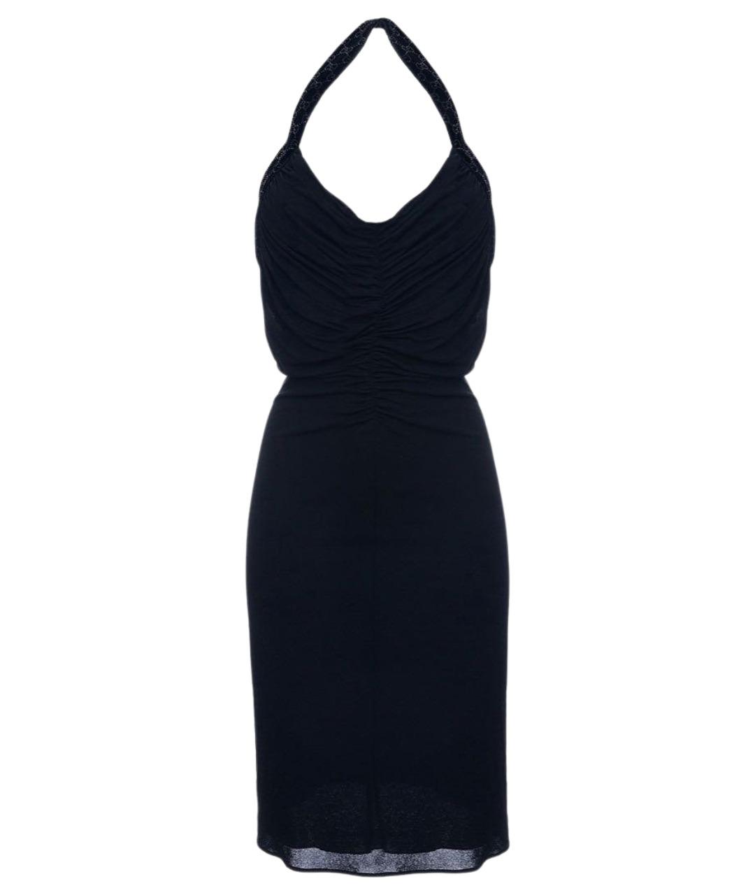 GUCCI Черное вискозное вечернее платье, фото 1