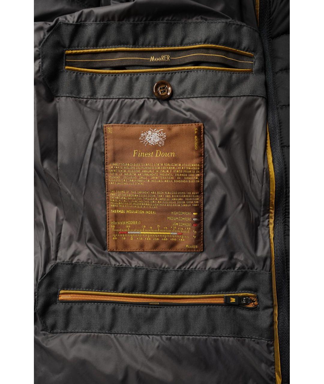 MOORER Темно-синий полиамидовый пуховик, фото 7