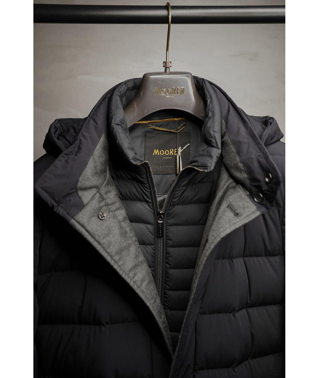 MOORER Темно-синий полиамидовый пуховик, фото 3