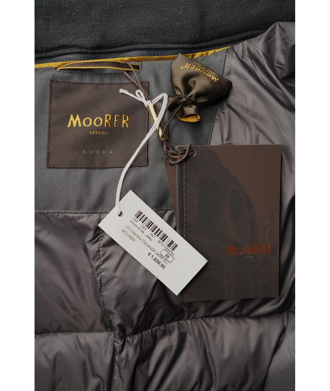 MOORER Темно-синий полиамидовый пуховик, фото 8