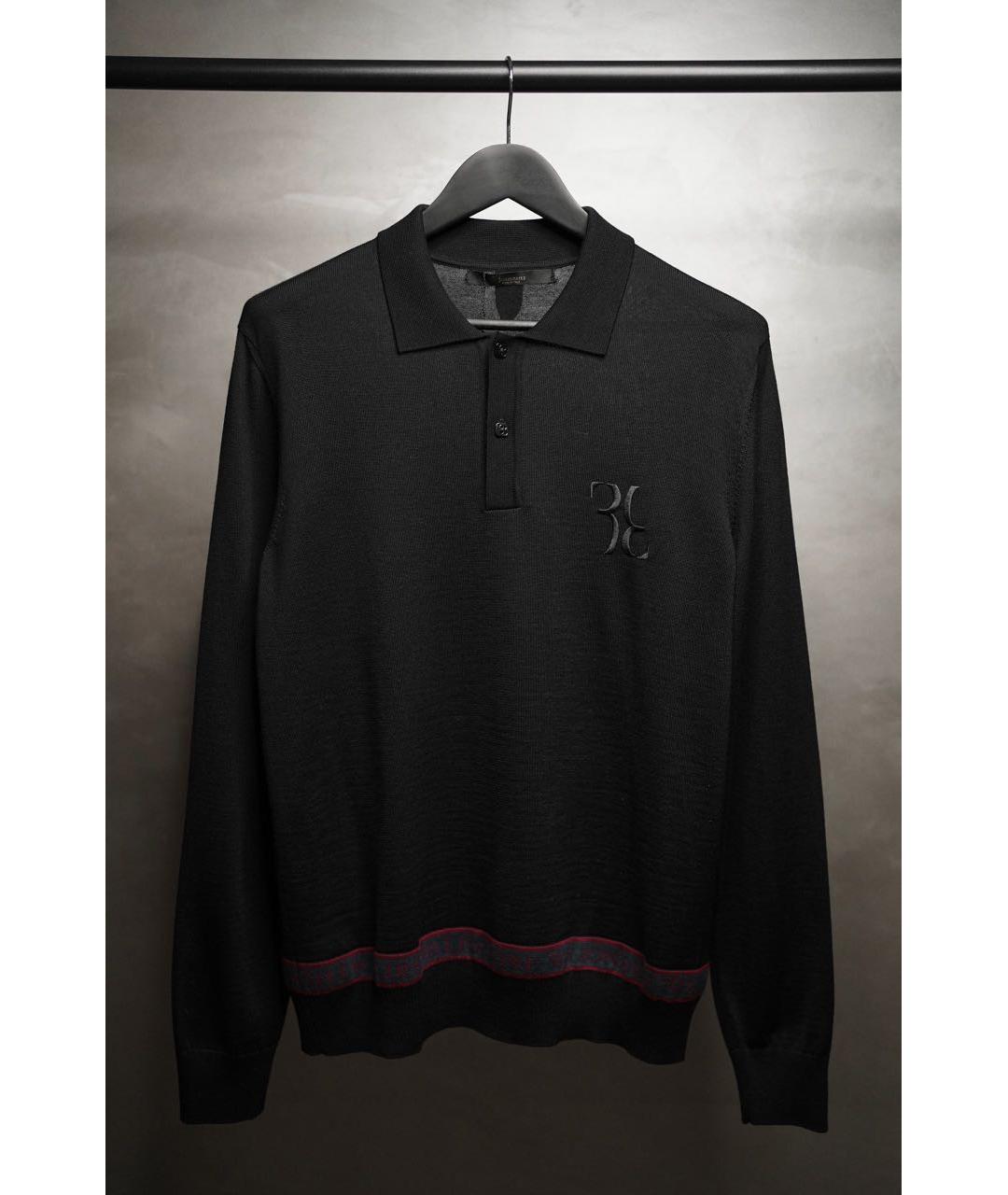 BILLIONAIRE Черный шерстяной джемпер / свитер, фото 8