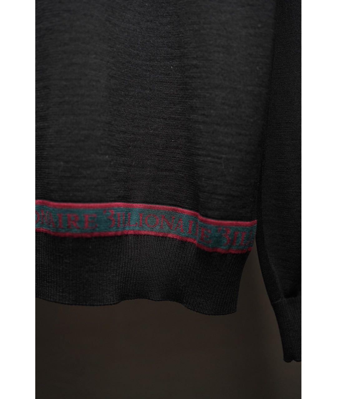 BILLIONAIRE Черный шерстяной джемпер / свитер, фото 5