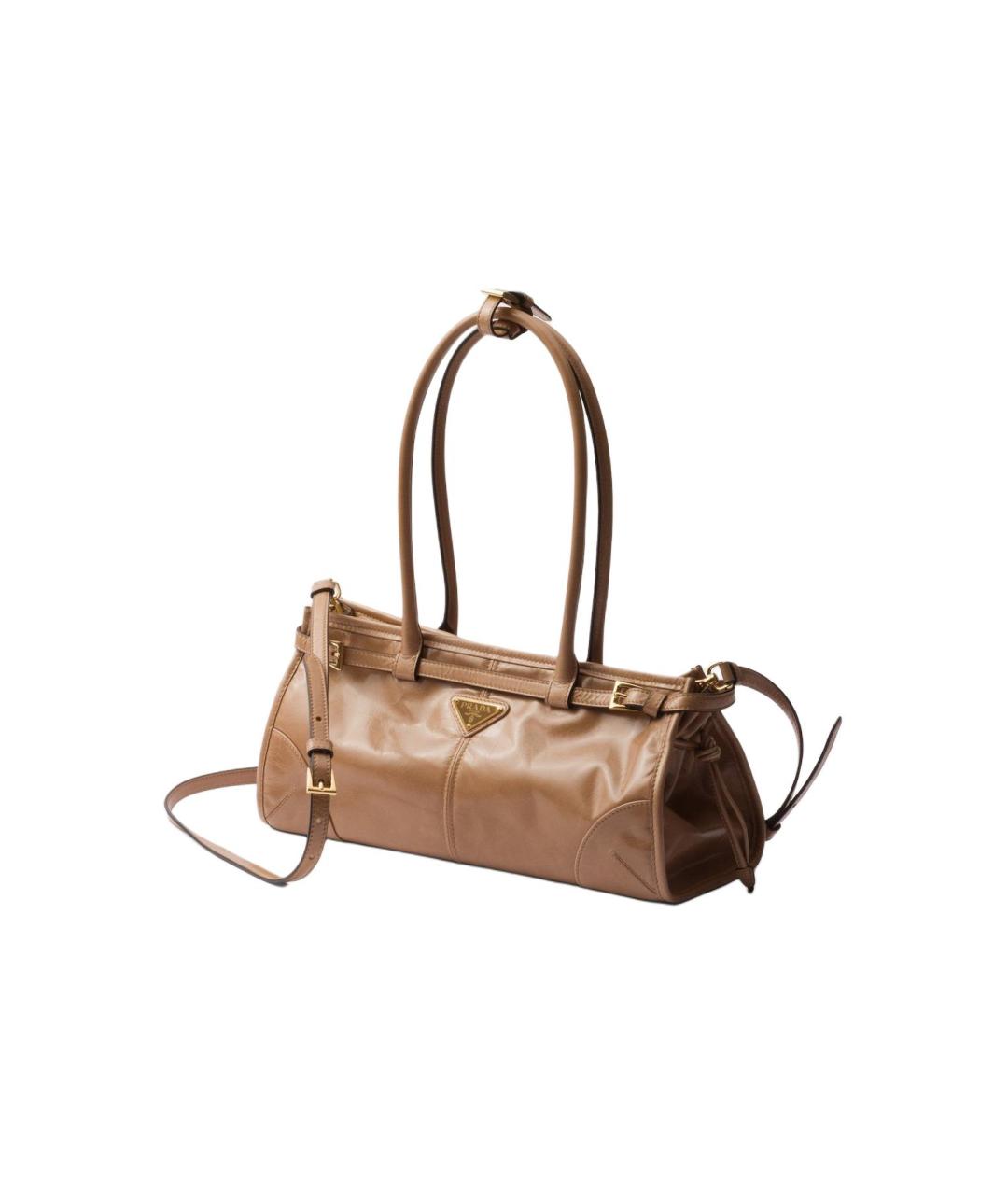 PRADA Коричневая кожаная сумка через плечо, фото 2