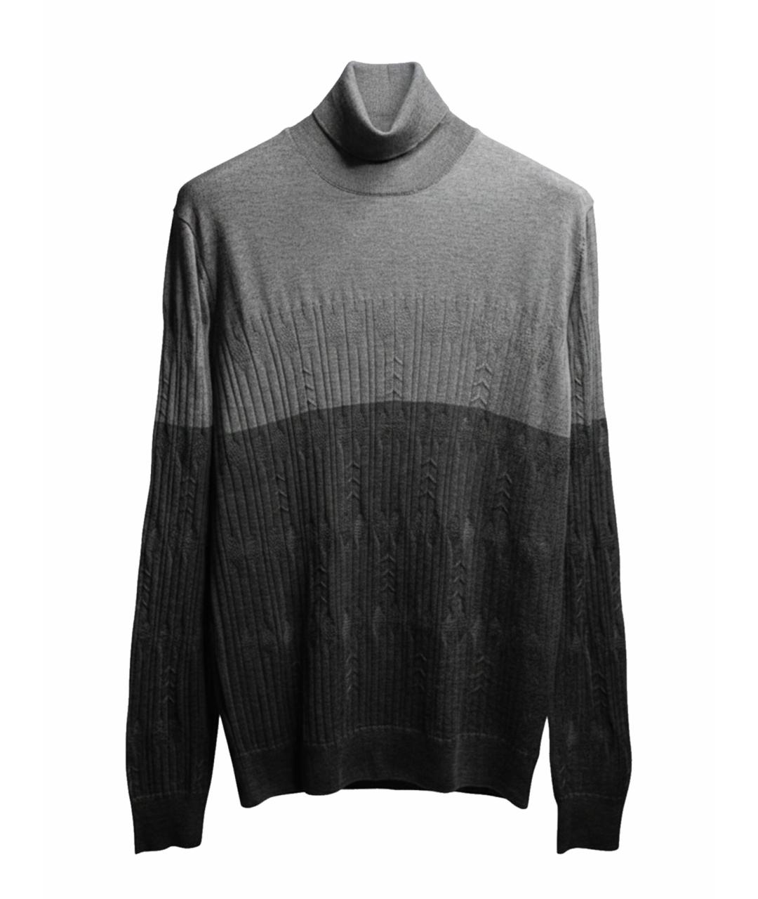 CORNELIANI Серая шерстяная водолазка, фото 1