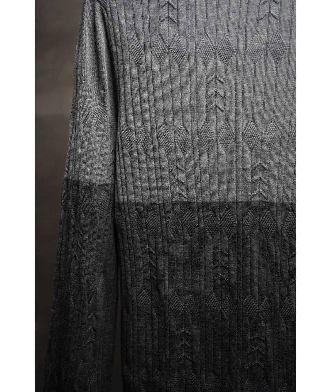 CORNELIANI Серая шерстяная водолазка, фото 3