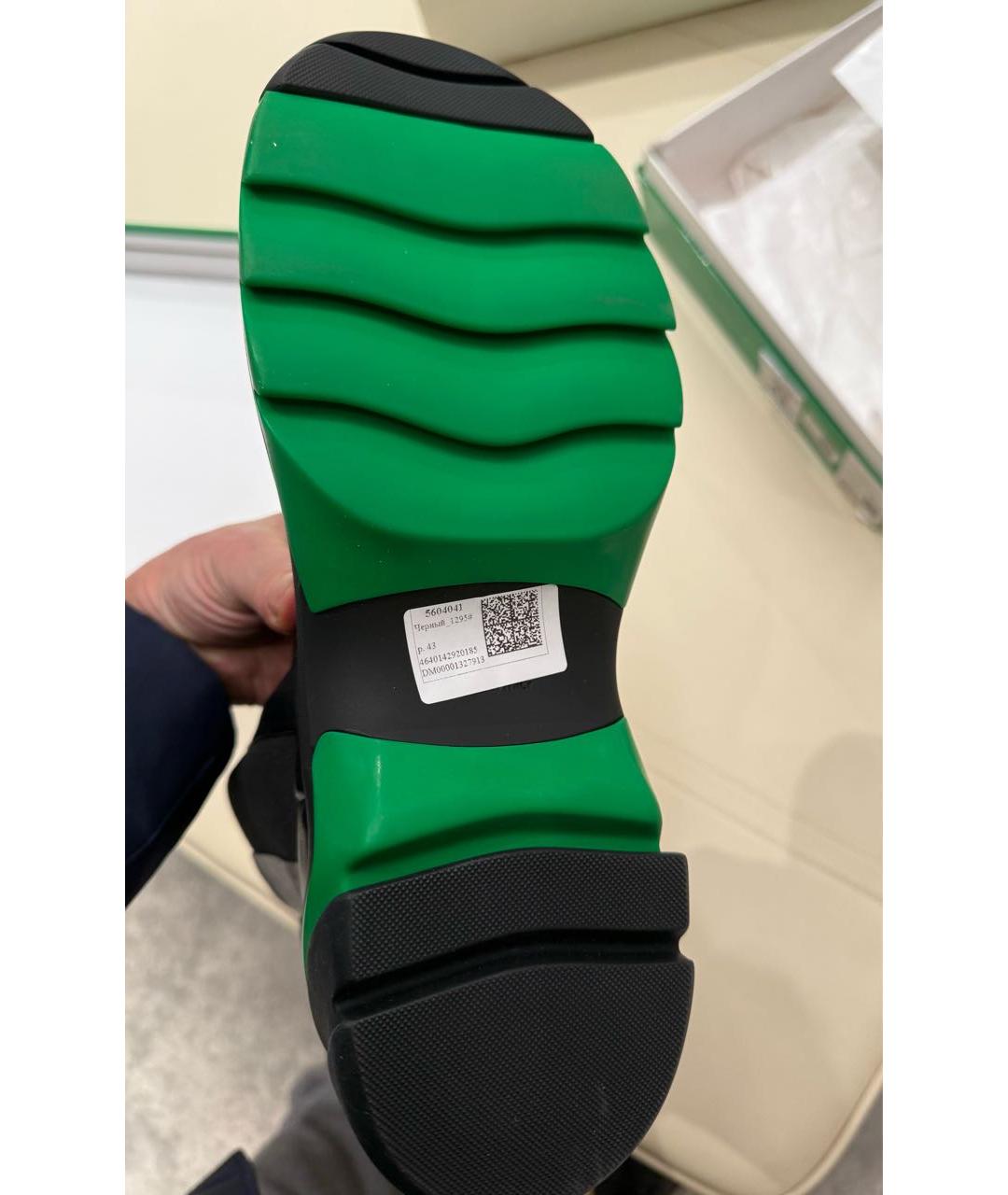 BOTTEGA VENETA Черные кожаные высокие ботинки, фото 6