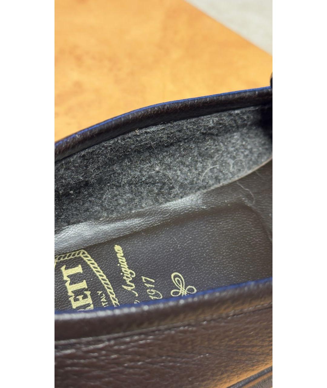 BARRETT Коричневые кожаные лоферы, фото 6