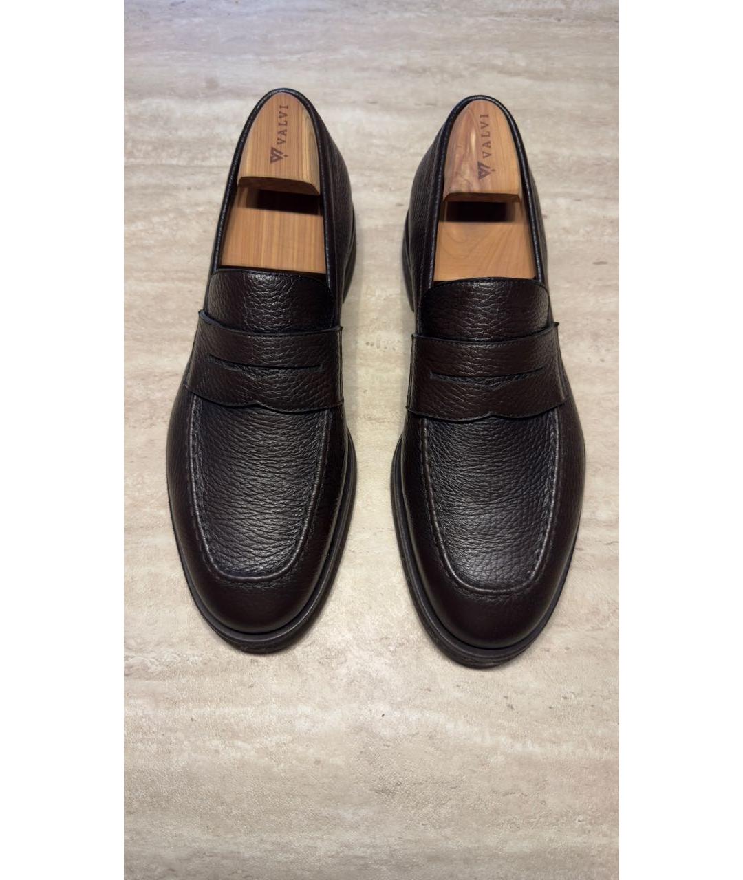 BARRETT Коричневые кожаные лоферы, фото 2