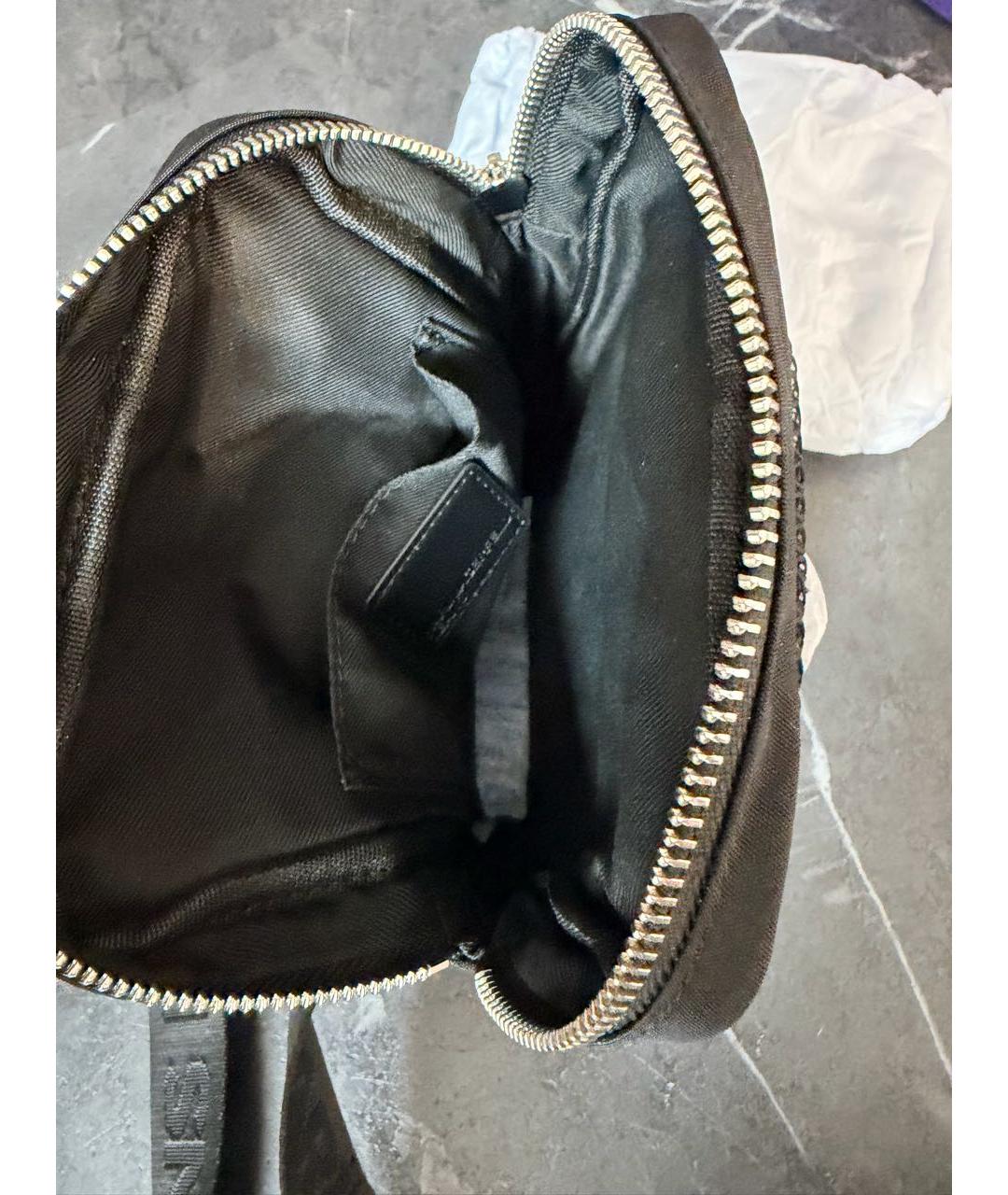 KARL LAGERFELD Черная тканевая сумка на плечо, фото 4