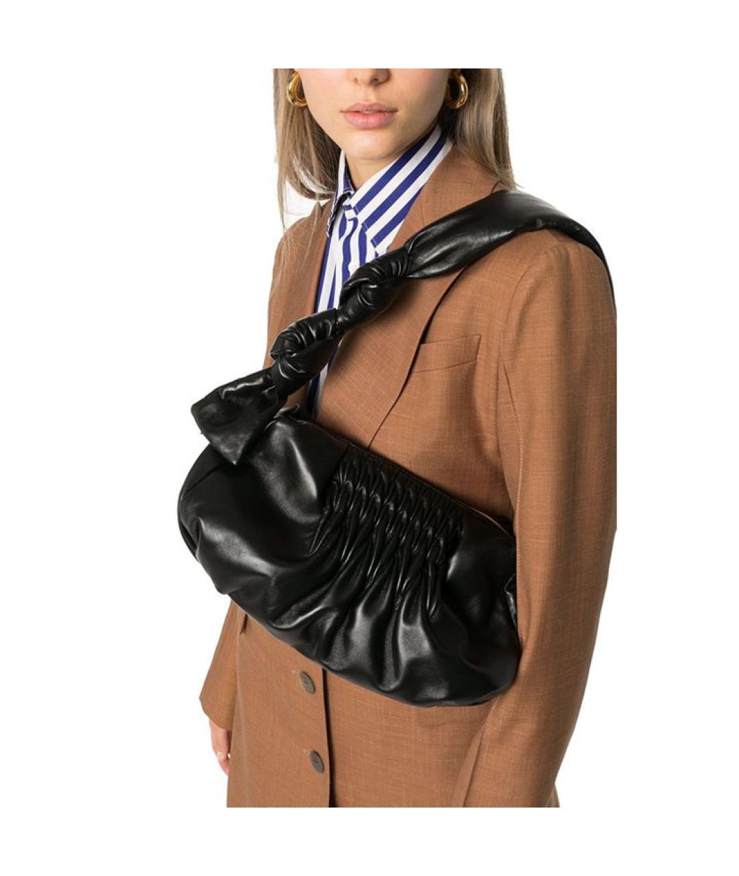 MIU MIU Черная кожаная сумка через плечо, фото 4
