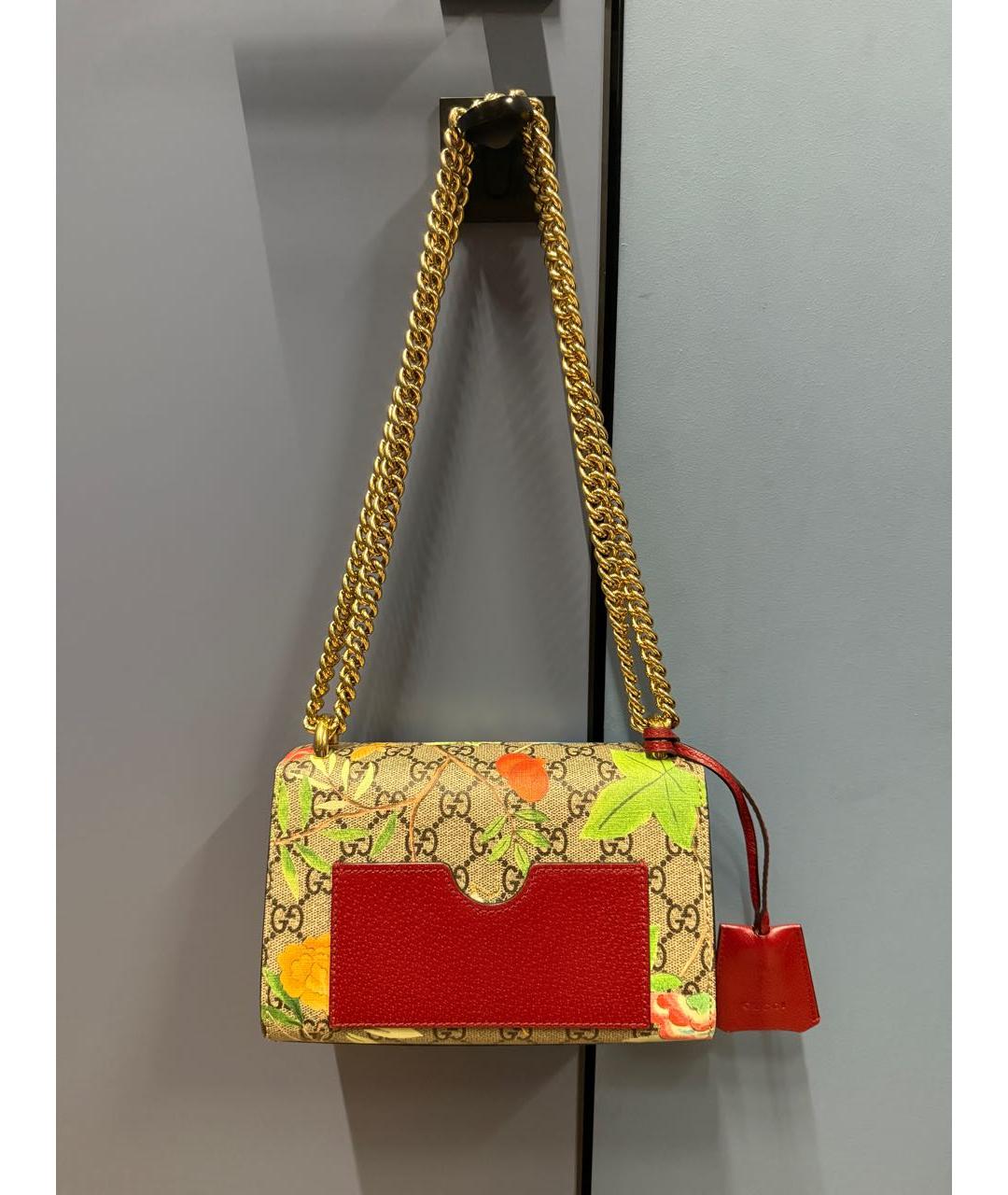 GUCCI Коричневая кожаная сумка через плечо, фото 3