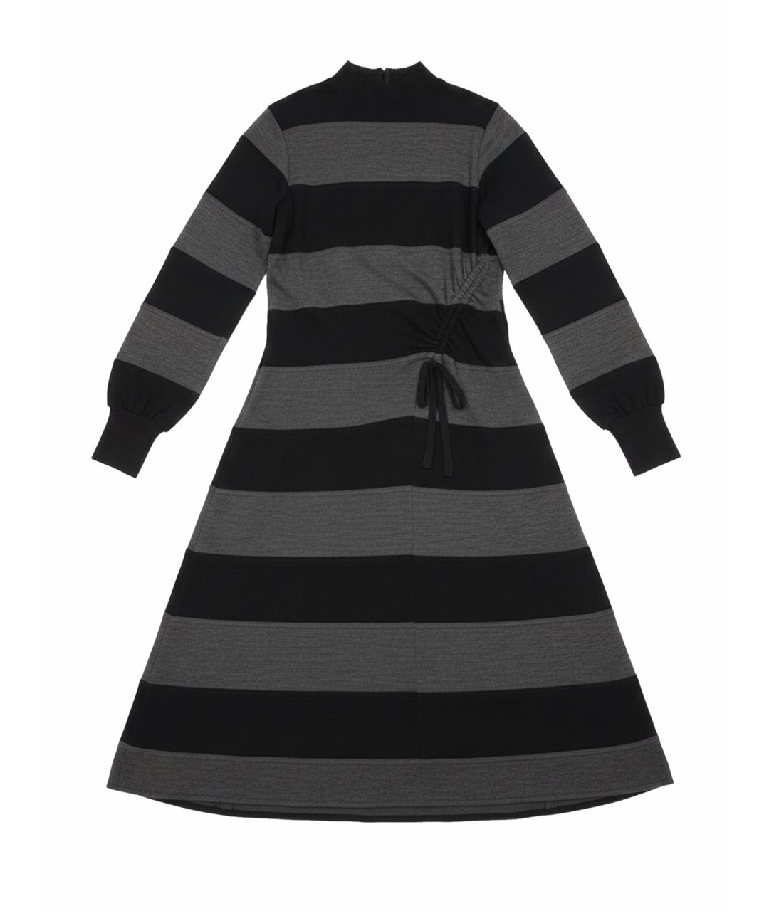 LANVIN Серое вискозное повседневное платье, фото 1