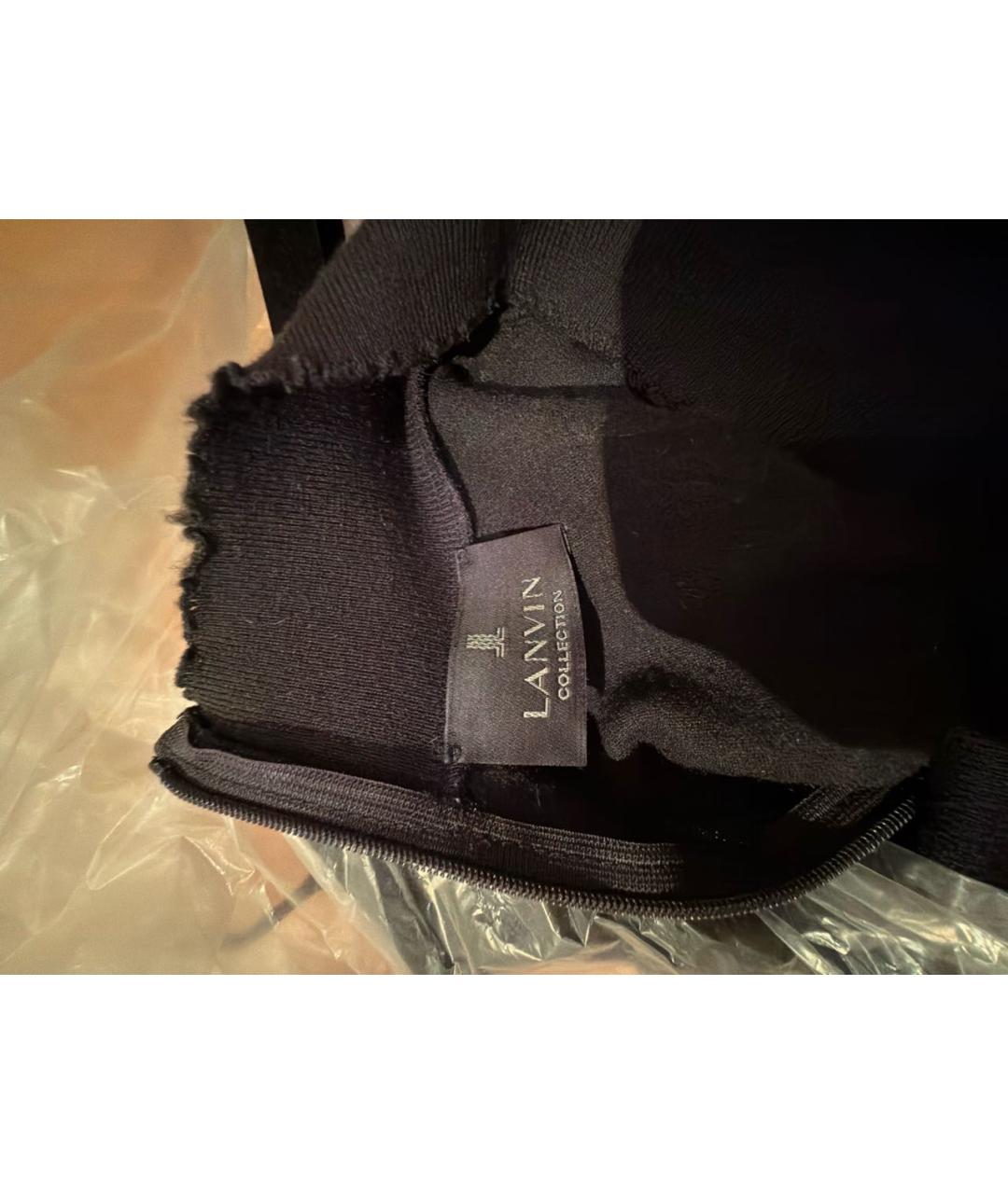 LANVIN Серое вискозное повседневное платье, фото 3