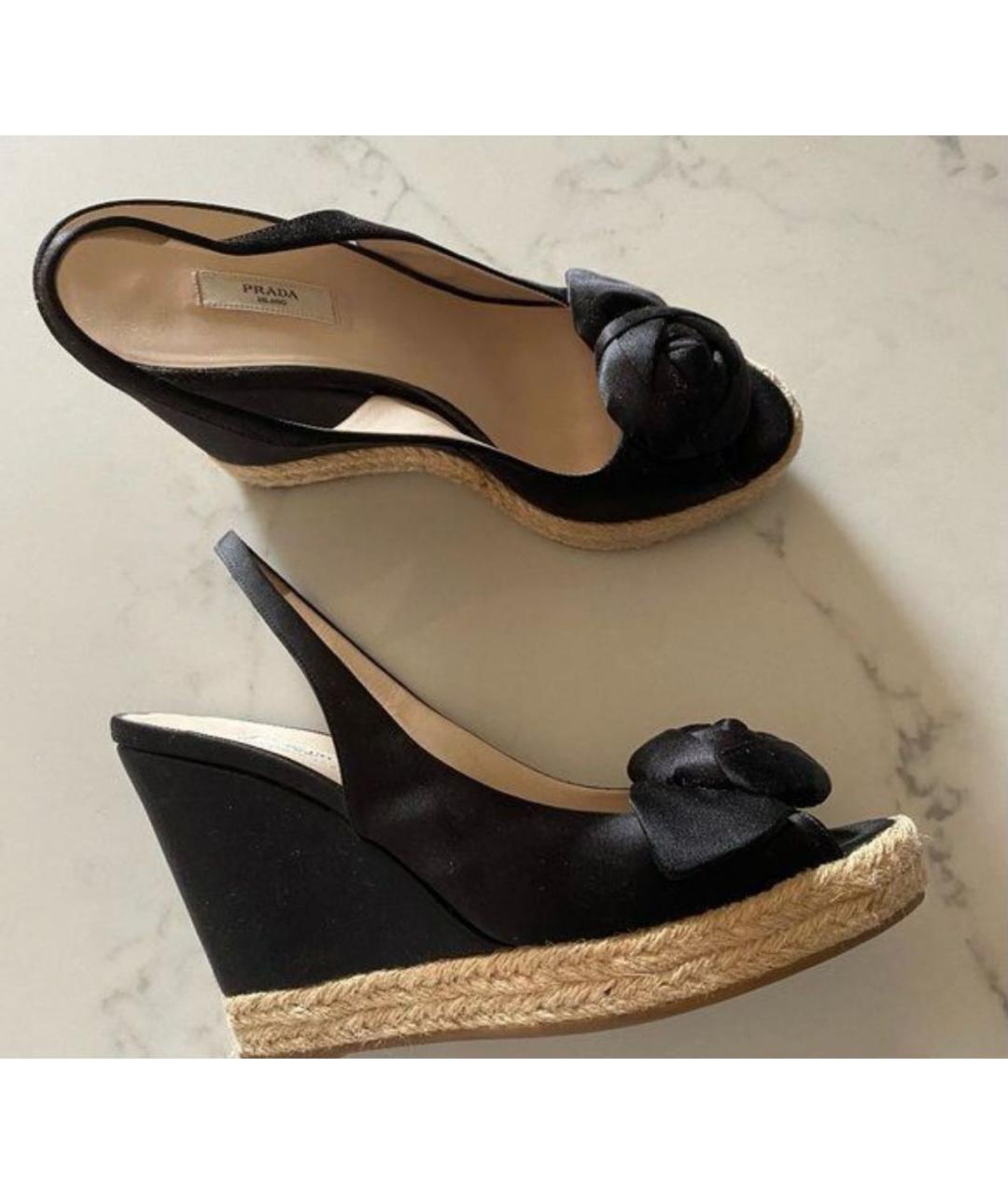 PRADA Черные текстильные эспадрильи, фото 5