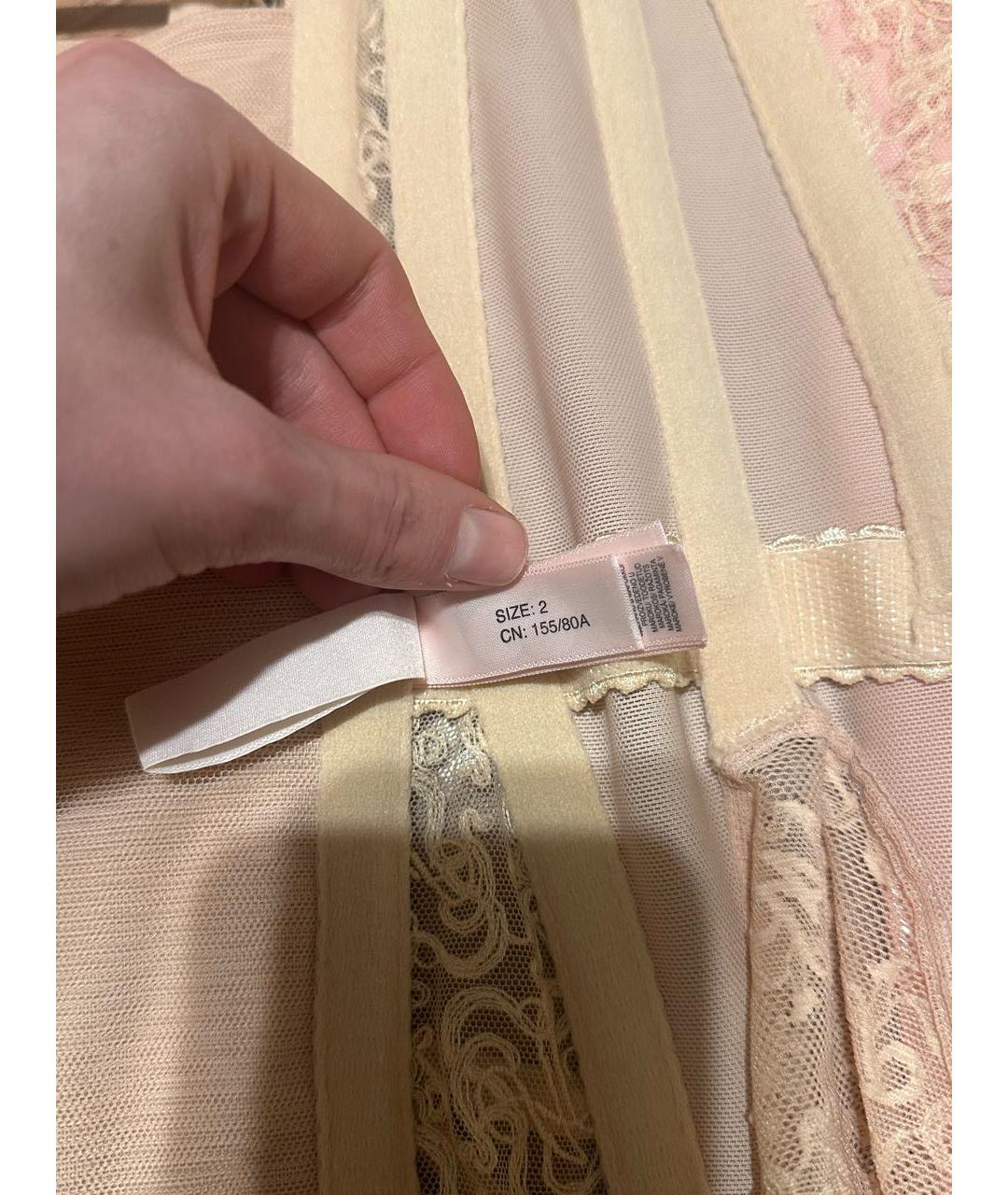 AGENT PROVOCATEUR Бежевый кружевной корсет, фото 5