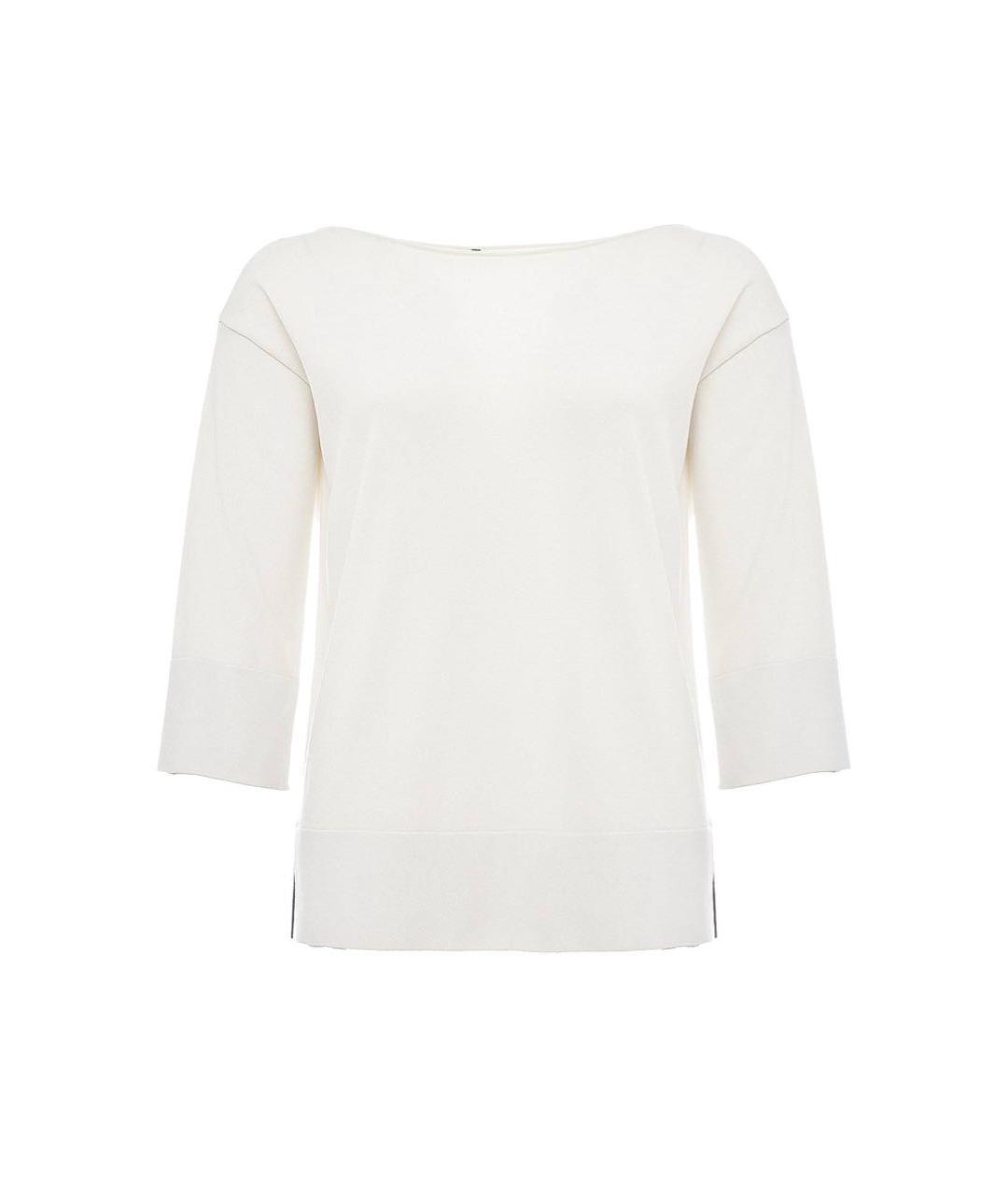 LIVIANA CONTI Бежевый вискозный джемпер / свитер, фото 9