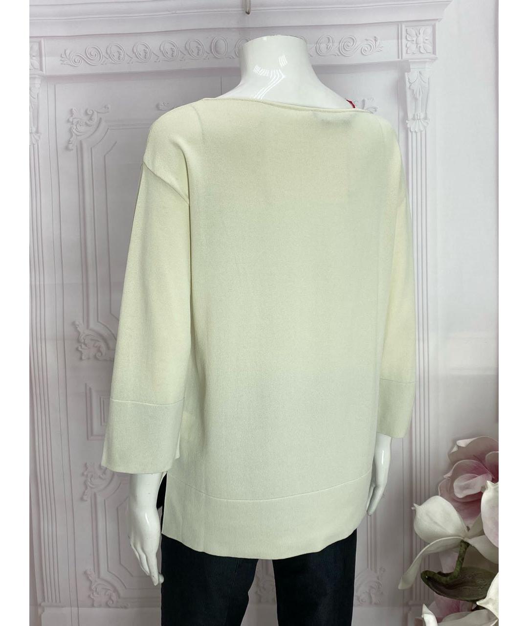 LIVIANA CONTI Бежевый вискозный джемпер / свитер, фото 7