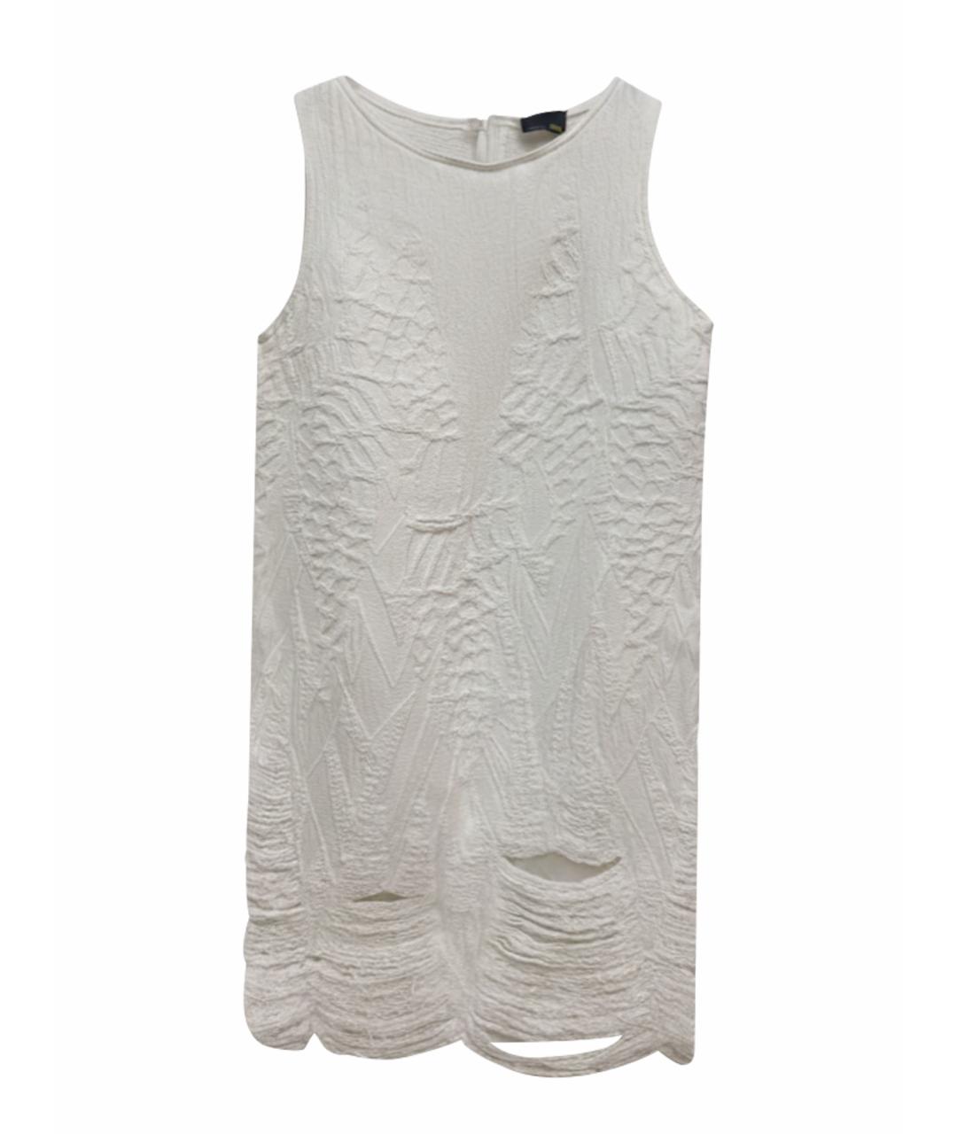 FENDI Белое хлопковое повседневное платье, фото 1